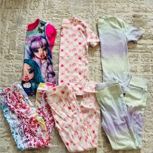 Girls size 8 pajama sets